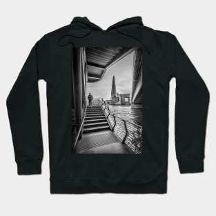 View of Shard from Stairs at London Bridge Hoodie